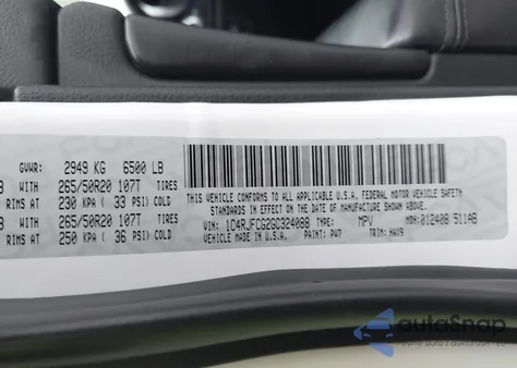 2016 Jeep Grand Cherokee High Altitude from USA, damaged, VIN 1C4RJFCG2GC324088